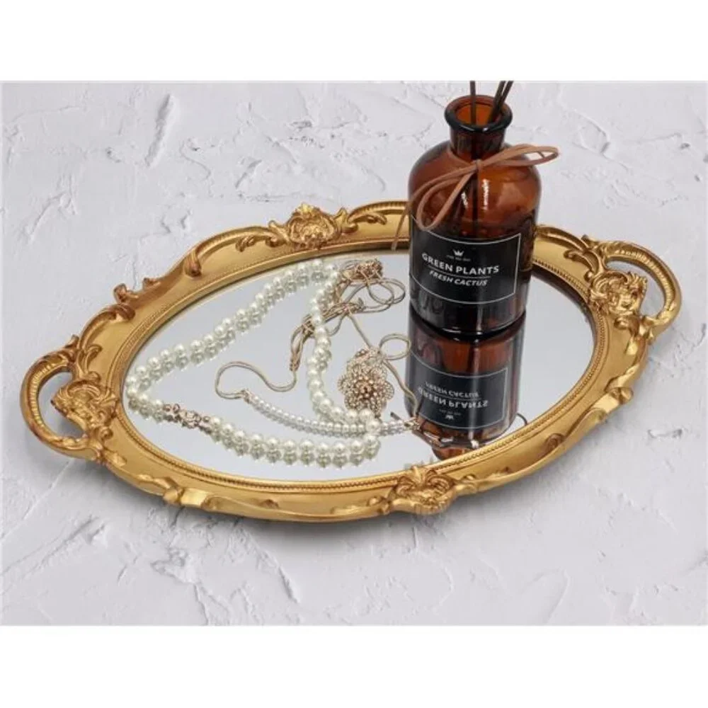 14.5 x 10 inchs Small Oval Antique Decorative Wall Mirror Vintage